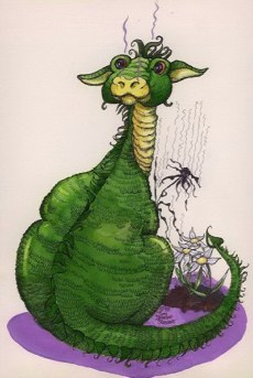 Sparkie the Dragon! 
(c) Copyright by Toni Donelow Stewart, all rights reserved.