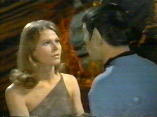 Zarabeth - prisoner in planet Sarpeidon's ice age past - Mariette Hartley