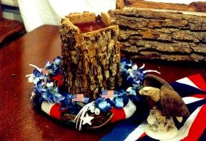 4th of July Celebration Timber Candle