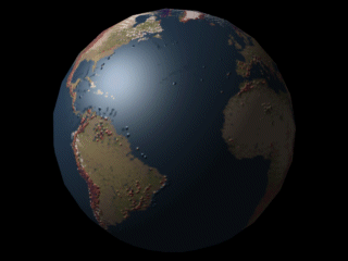 Low Resolution Earth Map 125Kb