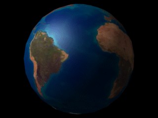 Medium Resolution Earth Map 966Kb