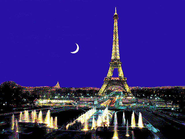 Eiffel Tower at Night, Paris