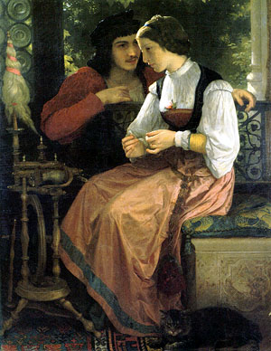 The Proposition by Adolph William Bouguereau