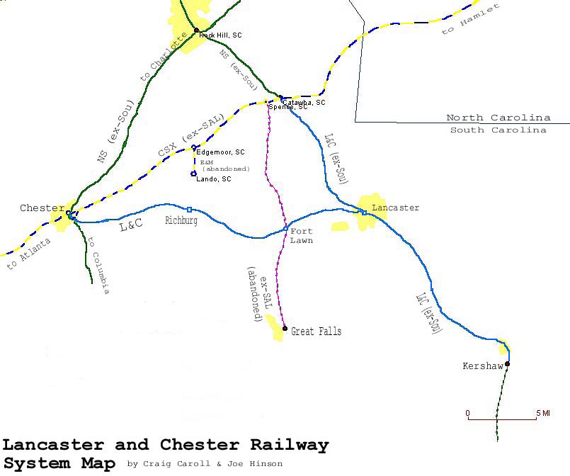 L&C Railway System Map