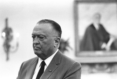 Description: J. Edgar Hoover. Jul. 24, 1967 Photo by Yoichi R. Okamoto LBJ Library