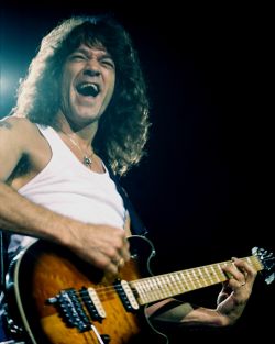 Eddie Van Halen in the late 70s.